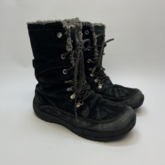 COLUMBIA Lavela Women’s Insulated Waterproof Black Winter Ski Boots Size 9 - Picture 1 of 12